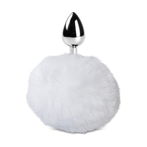Bunny Tail Metal Plug - White
